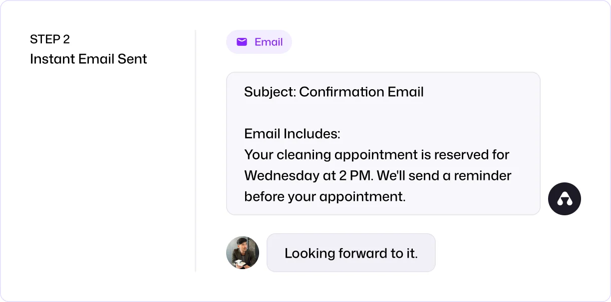 Instant Email Confirmation