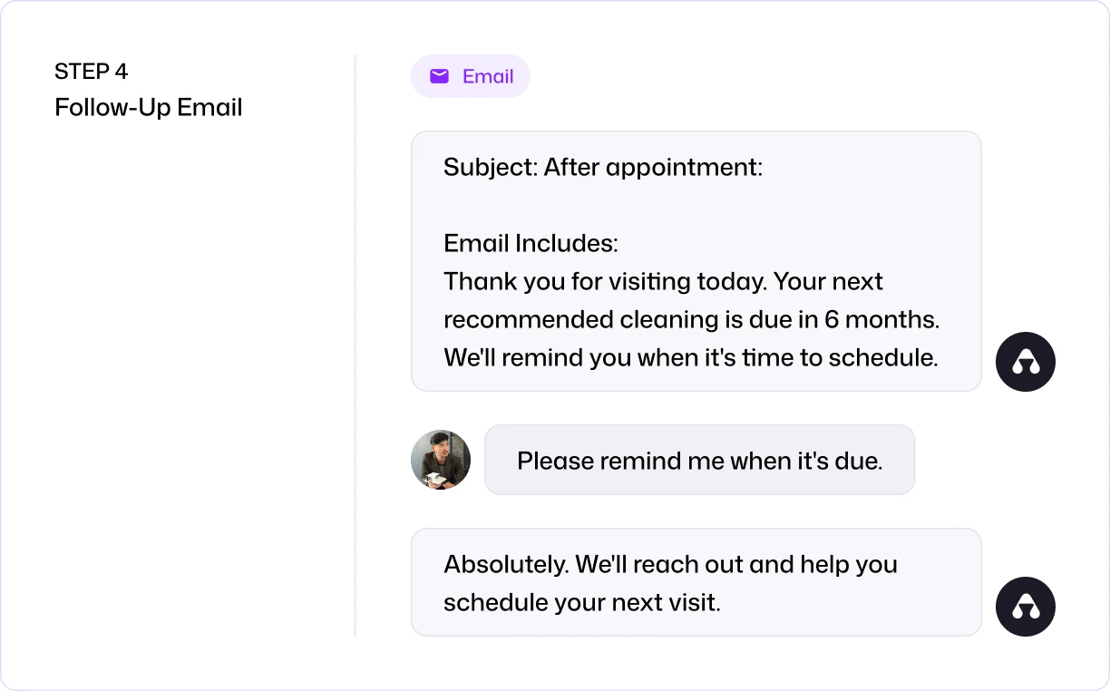 Follow-Up Email & Recall